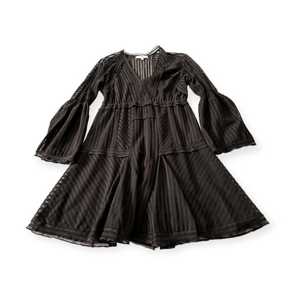 Iro Gwen Black Mesh Dress, Size‎ 40 EU/M - Picture 4 of 16